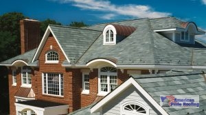 synthetic shingles on large home