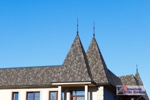 shingle turret roof